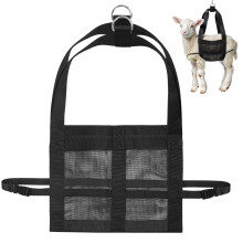 Livestock Weighing Sling For Goats, Sheep & Calves HeavyDuty Nylon Harness Adjustable Straps Metal Ring Supports 1000