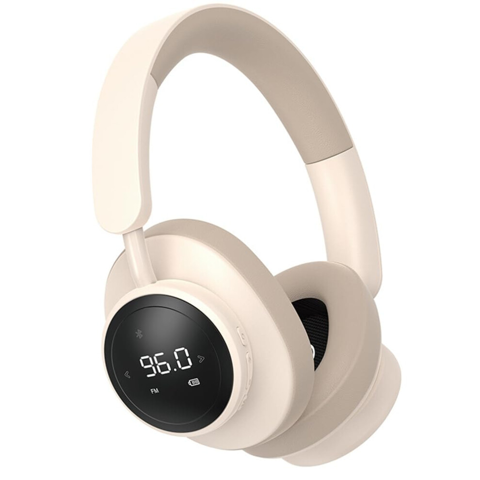 Wireless Headset Overear Bluetooth 5.3 Headphones With Mic, Foldable, Khaki, Tf Card Support, Fm Radio 9365049314640