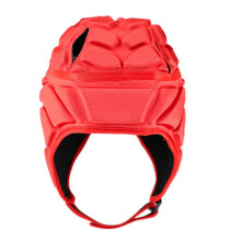 Rugby Helmet Red Size S Soft Padded Headgear Scrum Cap For Youth Soccer Football Taekwondo Roller Skating