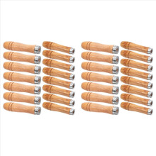 40pcs Wooden File Handle with Strong Metal Collars,20pcs for 6 Inch-8 Inch File + 20pcs for 10 Inch-12 Inch File(2 Size)