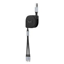 Odolná dlouhá nabíječka Rychlé nabíjení Více zařízení Univerzální kompatibilita Nylonový opletený kabel Multi USB Vysoce kvalitní