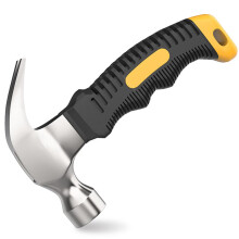 Small Claw Hammer Mini Steel Head, Solid Wood Handle, Black, For Home Improvement & DIY