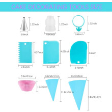 Professional Baking Kit, Stainless Steel Russian Ruffle Icing Piping Nozzles Set, Dishwasher Safe Tips Ensuring Consistent Performance