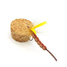 Dry Fly Fishing Topwater Baits Foam Body Lures With Hook Easy To Use 1/3 Pcs Brown