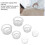 Set di 6 coppette in silicone trasparente per massaggi, uso domestico e spa 3