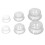 Set di 6 coppette in silicone trasparente per massaggi, uso domestico e spa 2