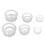 Set di 6 coppette in silicone trasparente per massaggi, uso domestico e spa 14