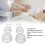 Set di 6 coppette in silicone trasparente per massaggi, uso domestico e spa 4