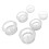 Set di 6 coppette in silicone trasparente per massaggi, uso domestico e spa 11
