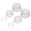 Set di 6 coppette in silicone trasparente per massaggi, uso domestico e spa 15