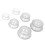 Set di 6 coppette in silicone trasparente per massaggi, uso domestico e spa 8