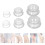 Set di 6 coppette in silicone trasparente per massaggi, uso domestico e spa 13