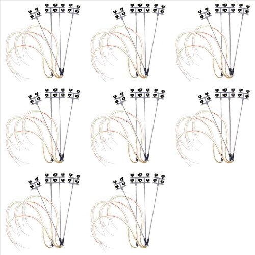 32 PCS HO Scale Model Lighting Tower,Tower Lights Model Lights Layout Lamppost for Train/Garden/Playground/Stadium