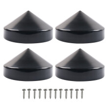 4Pcs Marine Dock Piling Cap Piling Cone 9 X 9 X 4.92 Inch Coned Protective Dock Post Caps Boat Pylon Cone Edge Pole Caps