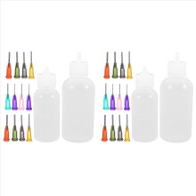2 Set Customized Plastic Bottle Tool Slip Trailer Bottle Ceramic Glaze Plastic Rubber Stopper Trailer for Pottery Glaze