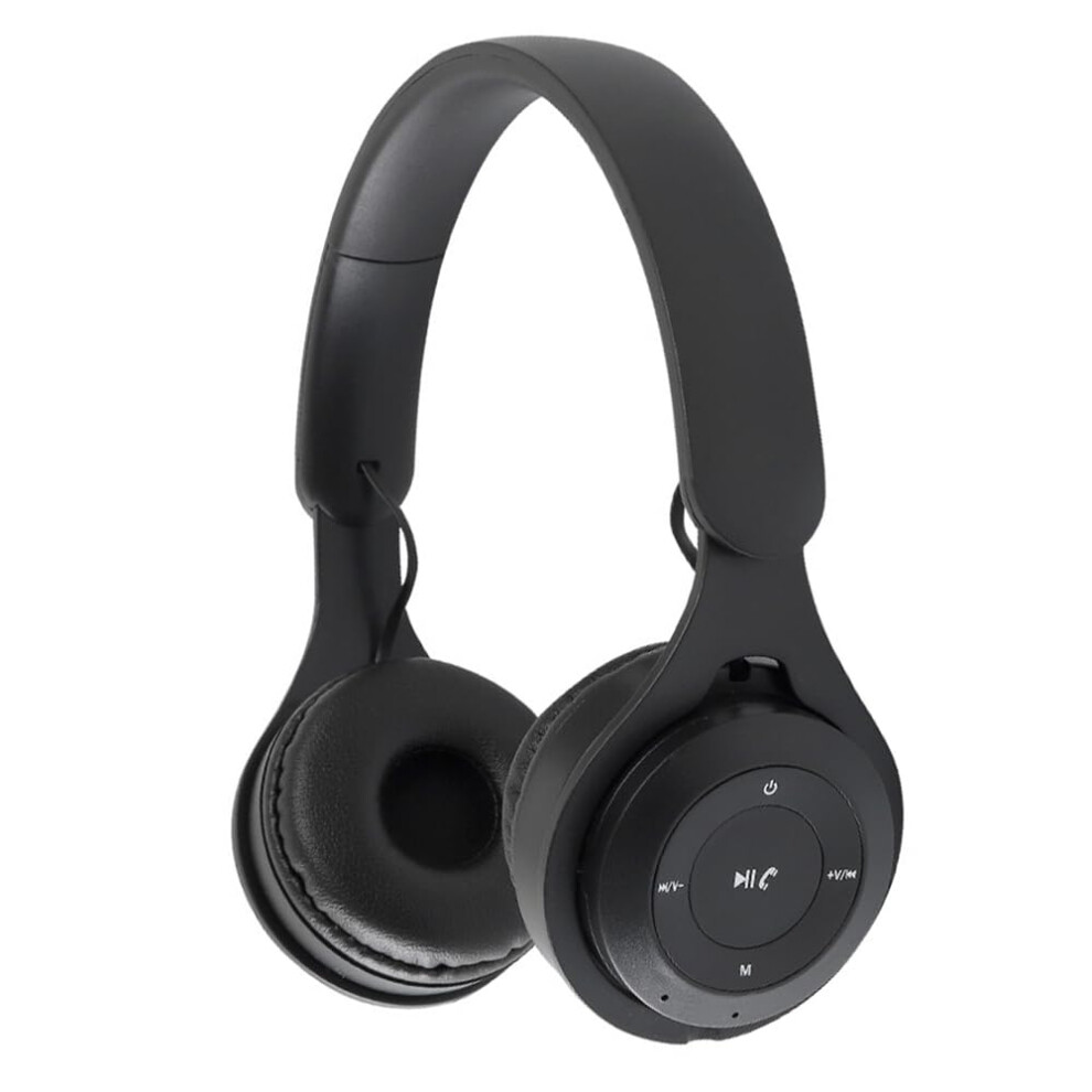 Wireless Bluetooth Headphones With Microphone Over Ear Foldable Stereo For Travel Office Home Black 9412369365408