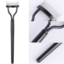 Eyebrow Brush, Soft Silicone Pad Mascara Applicator For Gentle Lash Care, Non-Slip Grip Handle Ensures Precise Application, Reusable Eyelash Comb