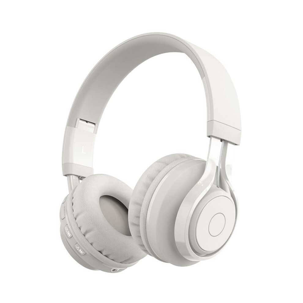 Wireless Bt5.3 Kids Headphones Onear Rgb 3.5Mm Wired Headset Adjustable Headband 85Db Limited Volume Microphone Grey 9119770012418