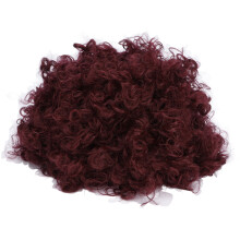 Extensiones de cabello sintético rizado tipo moño alto con cordón ajustable, estilo afro, para fiestas y actuaciones.