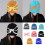 Bonnet en tricot, bonnets, pull, casquettes de crâne-S bleu 3