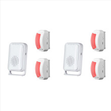 4X Bed Alarms for Elderly Dementia Patients - Wireless Motion Sensor Fall Detection Prevention Devices