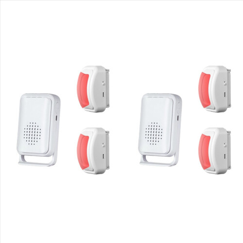 4X Bed Alarms for Elderly Dementia Patients - Wireless Motion Sensor Fall Detection Prevention Devices