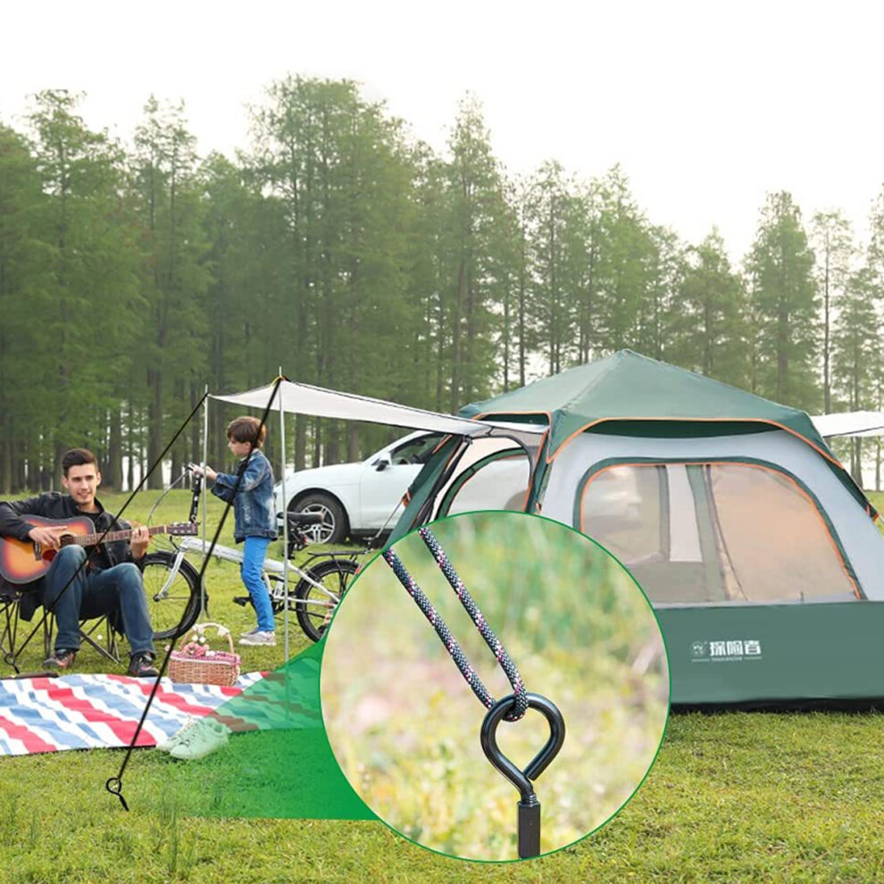 Secure Outdoor Decorations With Heavy Duty Steel Wind Stakes, Multi-Purpose Anchoring & Easy Penetration For Reusable Ground Anchor 9048212504276