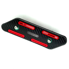 Motorcycle Exhaust Heat Shield Universal Stainless Steel AntiScalding Silencer Protector Red