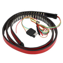 LED-remlichtstrip voor de achterklep van een vrachtwagen, tweekleurig rem- en knipperlicht met IP65-certificering, waterdicht ontwerp, 60 inch