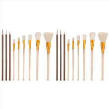 18 Pack Pottery Glaze Brushes Set for Pottery , Acrylic Painting , Watercolor, and Oil Painting - Ceramic Brush Set