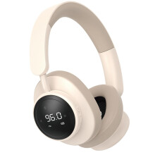 Wireless Headset OverEar Bluetooth 5.3 Foldable With Mic TF Card FM Radio Khaki