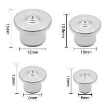 Dowel Drill Centre Point Set, Stainless Steel Dowel Pins for Precise Marking and Alignment, Set of 12 Pieces in 4 Sizes (6 mm, 8 mm, 10 mm, 12 mm)
