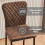 AINPECCA (2pcs, brown(suede)) Bar Stools Set Bar Chairs 3