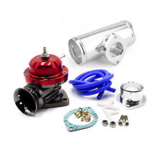 Adjustable 25psi Blow Off Valve Adapter with 2.5 Inch Flange Pipe for Turbocharger Upgrade