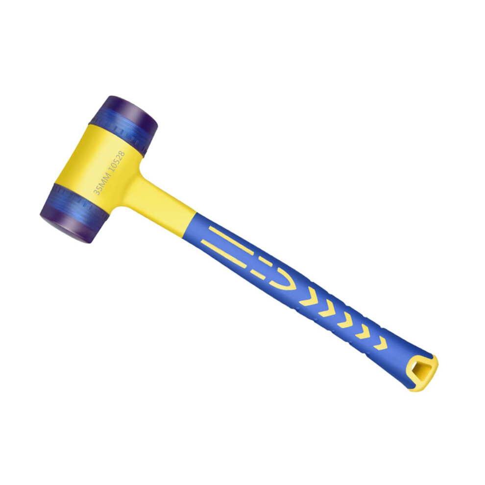 Double Head Rubber Hammer Multipurpose Doublesided Lightweight Rubber Mallet, Soft Head For Home Decoration 9365049315142