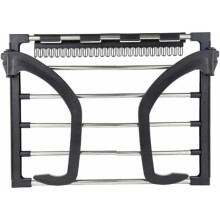 Stendibiancheria portatile, in metallo di acciaio inossidabile e ABS, retrattile, con clip per calzini, per uso interno ed esterno, design pieghevole