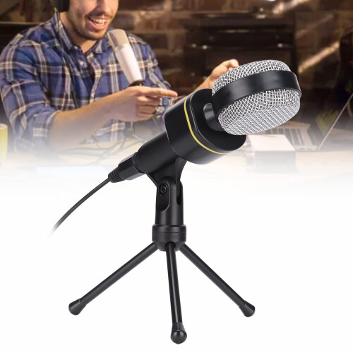 Gaming Phone Omnidirectional Microphone Portable ABS Plastic Low Noise Compact Mic For PC Desktop ASMR PhoneWire 1