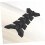 Motorcycle Tank Pad Sticker ScratchResistant Fishbone Protector Black 20x12.5x10cm 3
