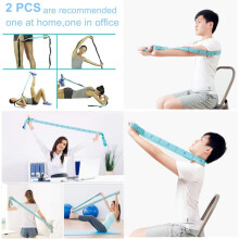 Elastischer Yoga-Stretchgurt für Physiotherapie, strapazierfähiges Pilates-Stretchband mit unabhängigen Schlaufen, elastische Übungsbänder für