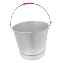 Metal Bucket with HeavyDuty Handle for Gardening, Milking and Farm Water Storage Durable Steel
