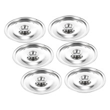 6pcs Stainless Steel Pot Lid Set, Heat Resistant Universal Pan Covers for Pots, Pans and Skillets