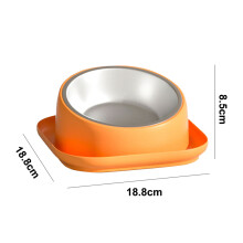 Dual-Purpose Water & Food Stainless Steel Cat Bowls, Non-Skid Non-Spill Design Ensures Mess Free Mealtimes for Your Furry Friend