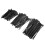 Conjunto de abraçadeiras de nylon resistentes a raios UV com travamento automático, reforçadas e reutilizáveis, com classificação de 7