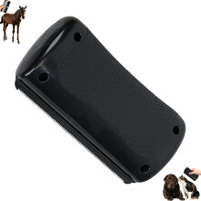 Horse Brush Pet Hair Removal Brush Grooming Tool For Dogs Cats Sheep Black
