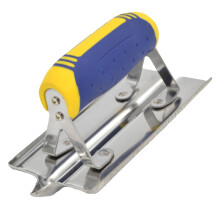 Concrete Tool 8Inch Steel Hand Edger, Pro Grade Rivetless, Ergonomic Durable Finish for Straight and Curved Edges
