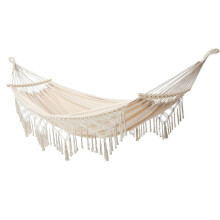 Camping Hammock Single Person Soft Cotton Durable Hanging Tree Hammock for Outdoor Travel Blue