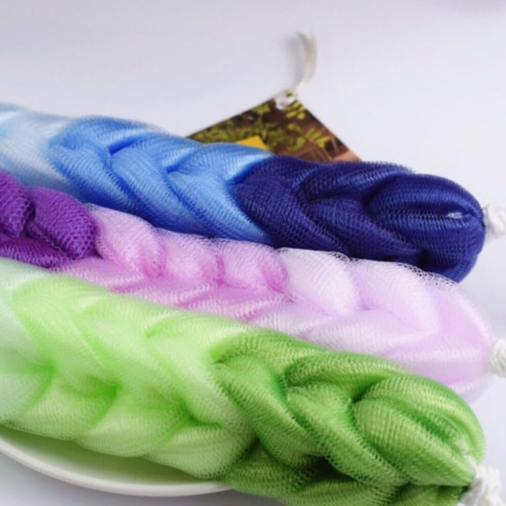 Deep Cleaning Shower Sponge, Recyclable Material And Rope Handles Make Showering A Pleasure