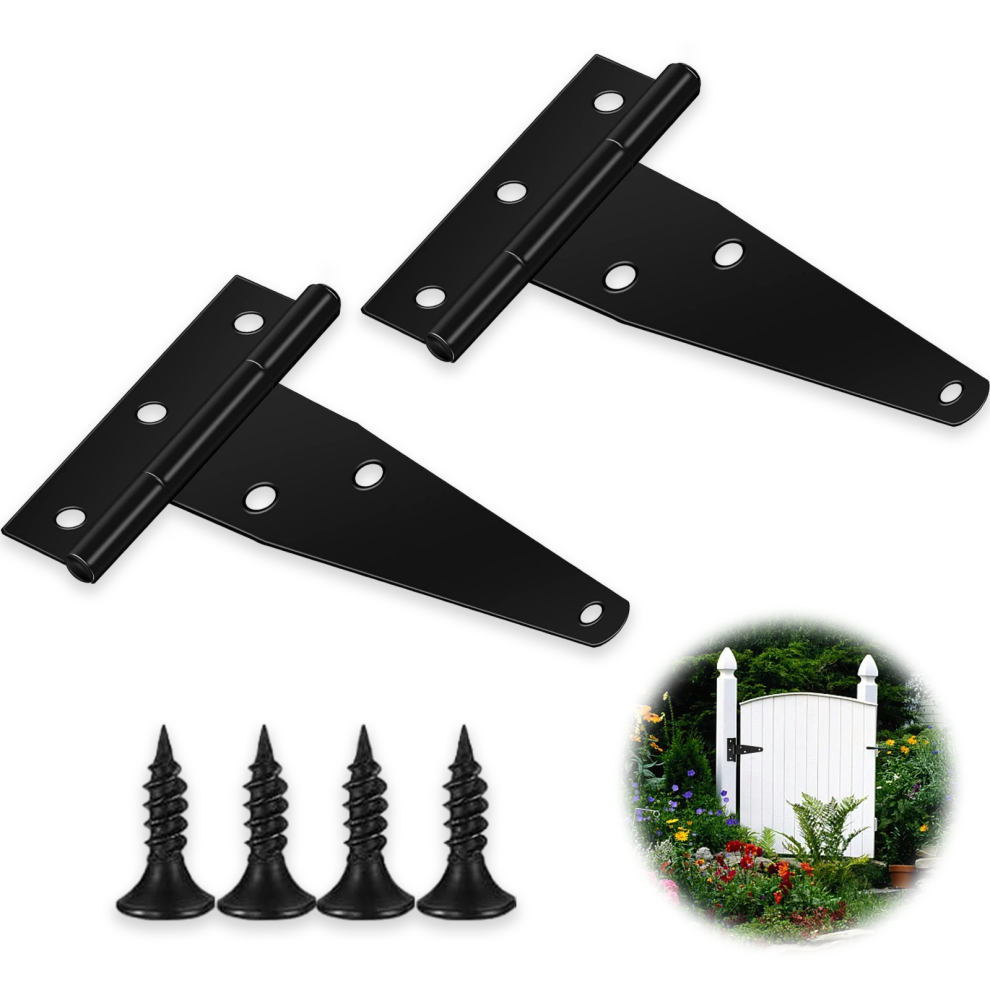 Heavy-Duty Gate Hinge, Quick-Easy Installation, Self-Closing Mechanism For Vinyl Composite Gates, Low Maintenance, Galvanized Iron Construction, Ideal 9198585150201