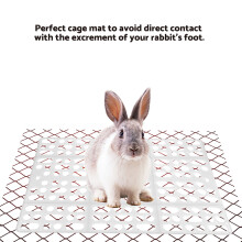 Tapete para gaiola de animais de pequeno porte, resistente e com design vazado, ideal para coelhos, porquinhos-da-índia e hamsters. Almofada de