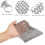Cast-Iron Protector, Never-Rusting Stainless Steel Chainmail Scrubber for Multifunctional Cookware Cleaning, Dishwasher Safe and Easy Storage Solution 3